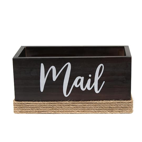 Elegant Designs Mail Script Mail Holder with Handles